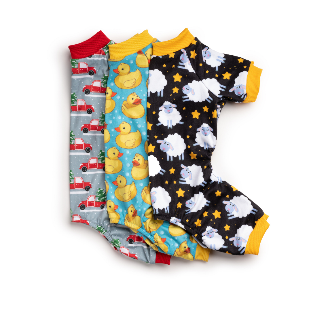 fabdog - X-Mas Truck Christmas Matching Dog Onesie