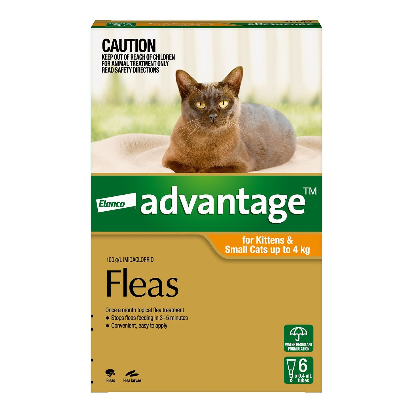 Advantage - For Kittens & Small Cats Up To 4Kg (Orange)