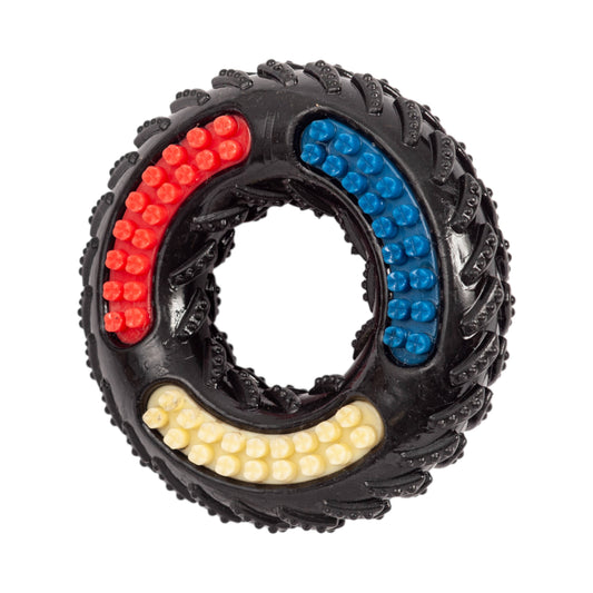 Jojo Modern Pets - Recyclable TPR Textured Dog Chew Toy - "Tire of Fun"