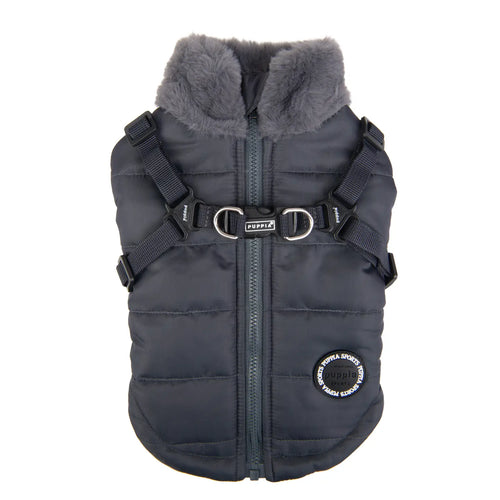 Puppia Donavan Winter Dog Coat Integrated Harness