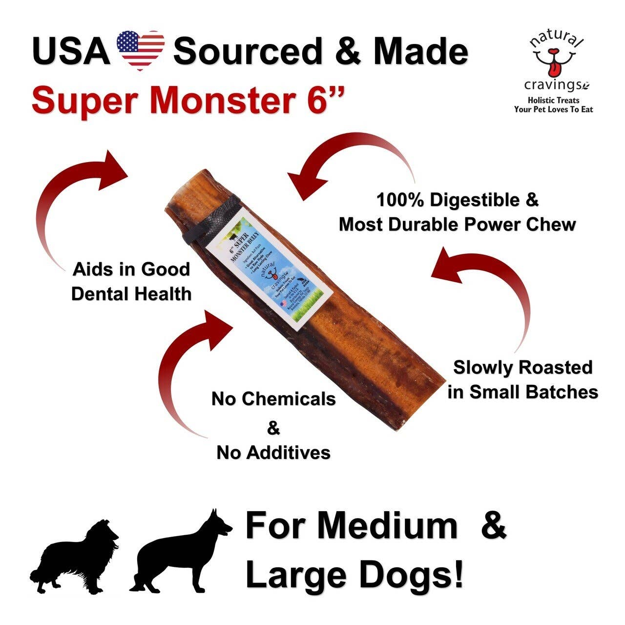 Bully Stick Super Monster USA 12"