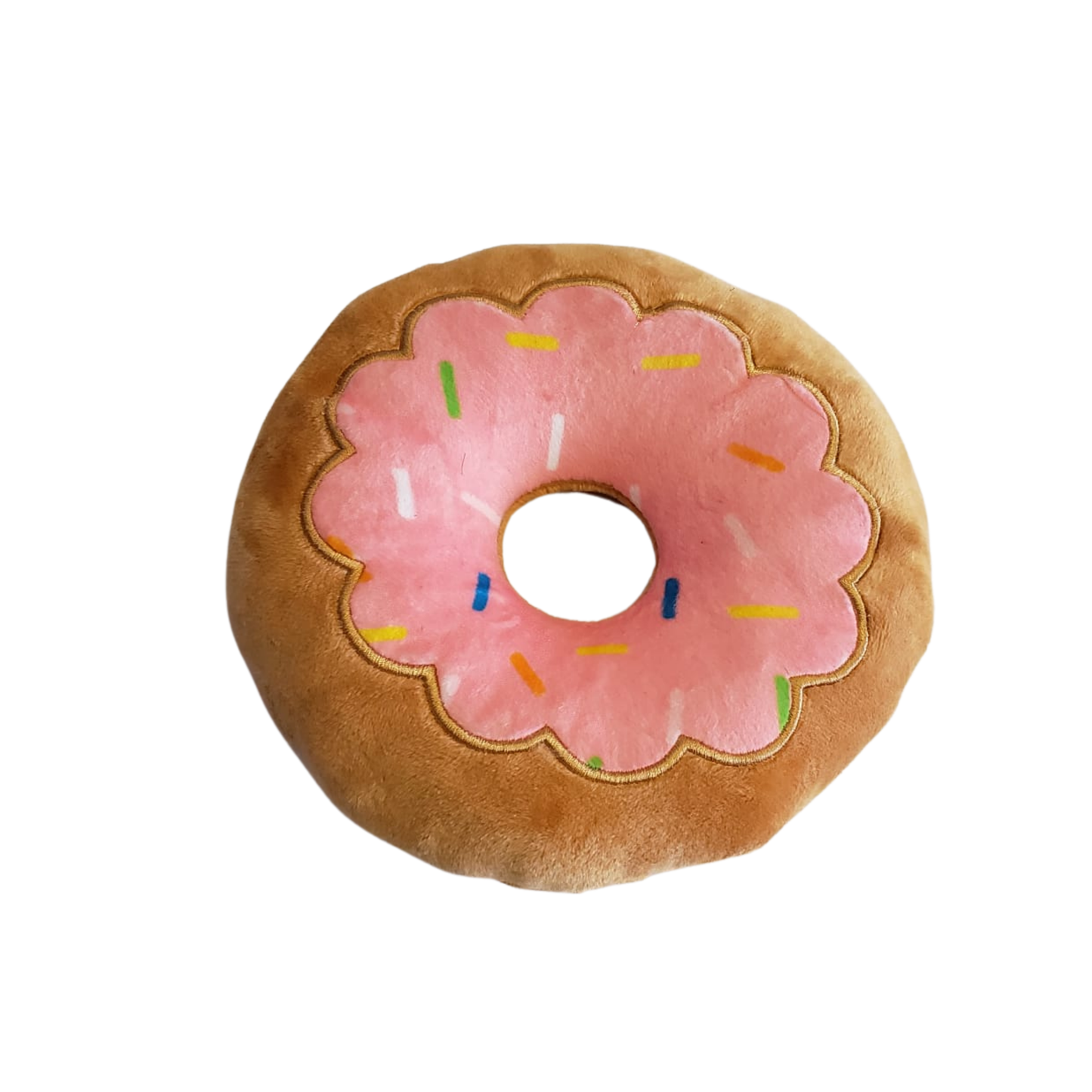 Jojo Modern Pets - Plush Strawberry Donut Dog Toy - Soft, Chewy, and Cuddly
