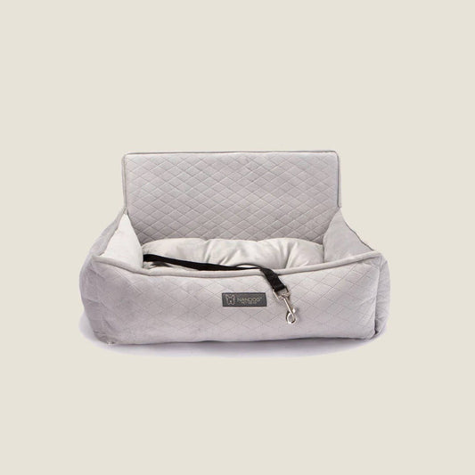 PET GEAR WHOLESALE - Nandog Dog Car Seat (LIGHT GREY) - LARGE