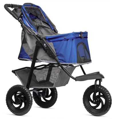 Dogline - TrailRunner Pet Stroller with 12" Mixed Terrain Rubber Tires