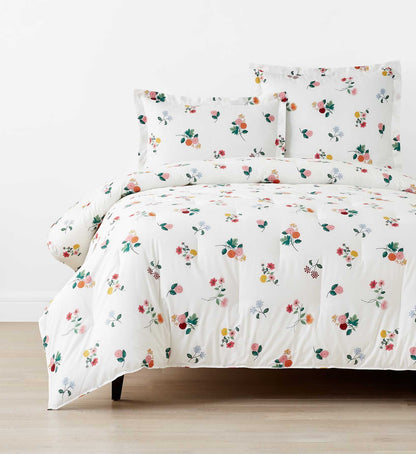 Percale Duvet Cover - Ditsy Dahlia