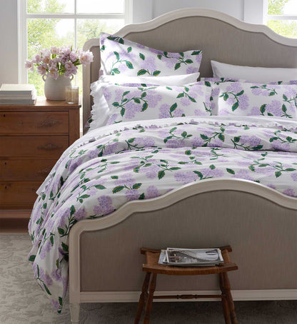 Percale Duvet Cover - Hydrangea Lilac