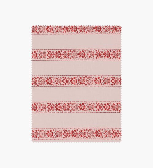 Estee Stripe Cotton Fabric - Pink