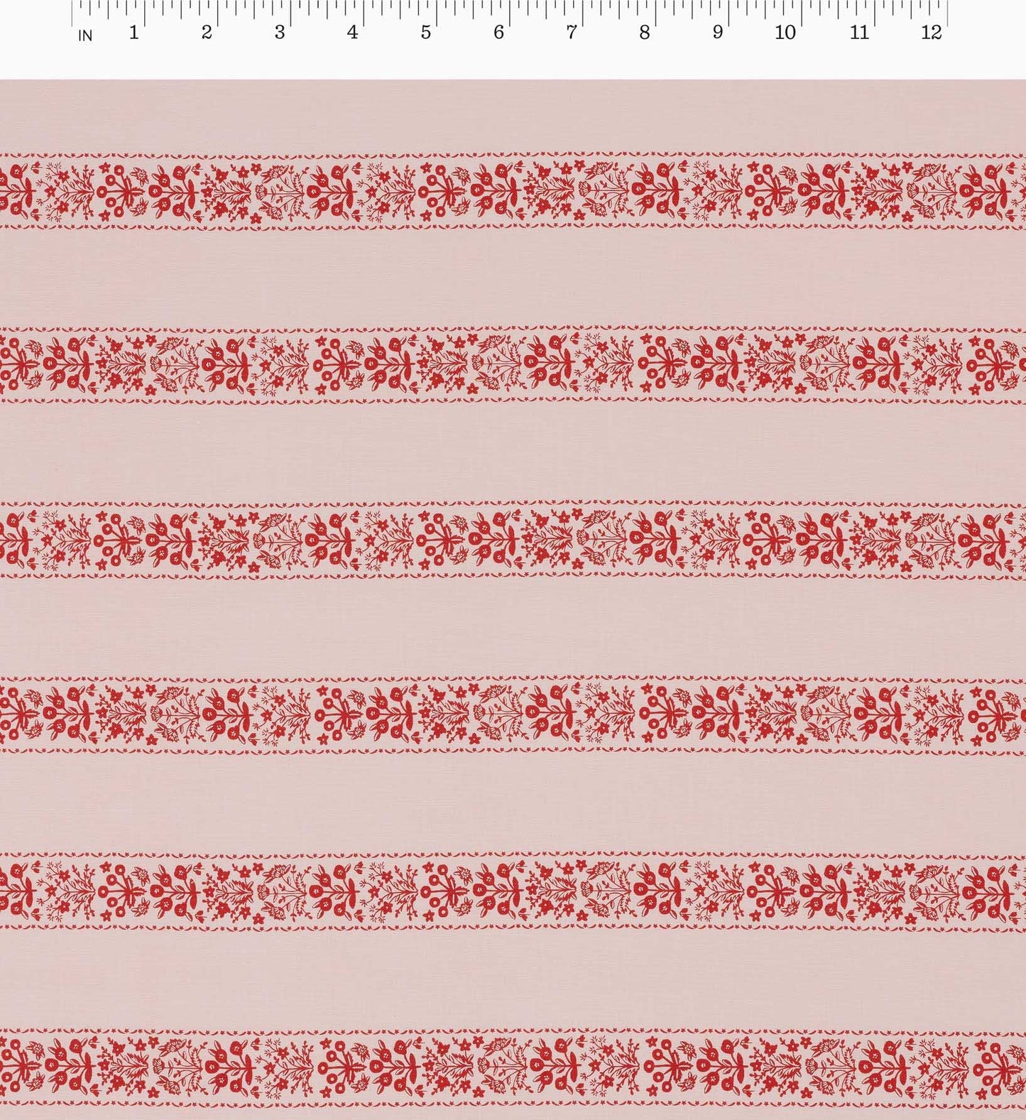 Estee Stripe Cotton Fabric - Pink