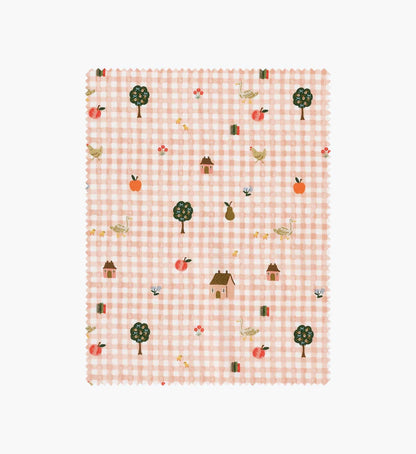 Farmhouse Gingham Cotton Fabric - Pink