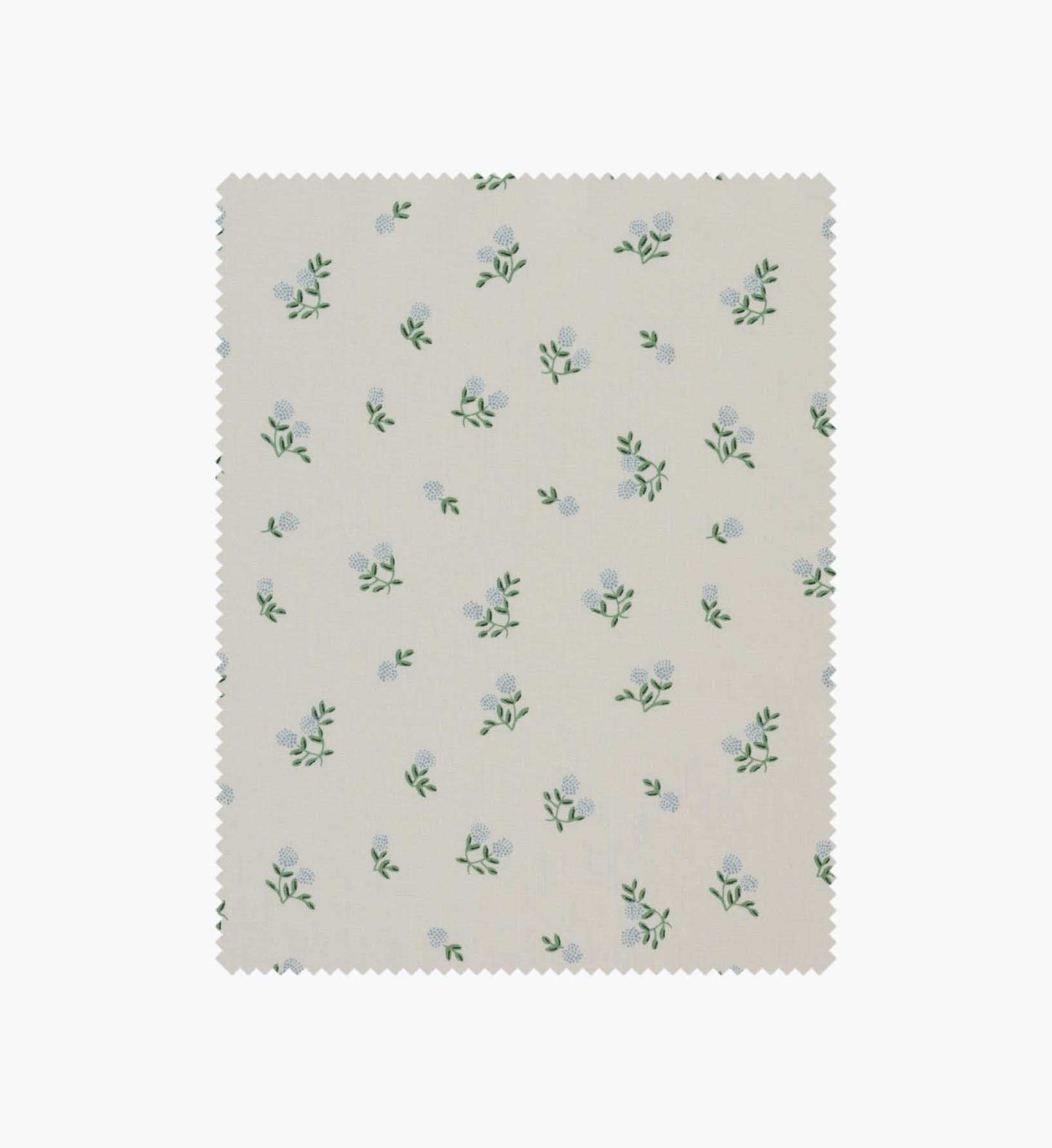 Ditsy Hydrangea Cotton Fabric - Cream