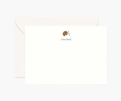 Arts Personalized Stationery  - Paint Palette