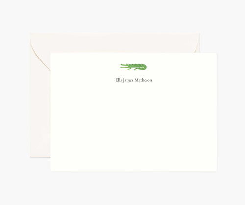 Animals Personalized Stationery  - Alligator