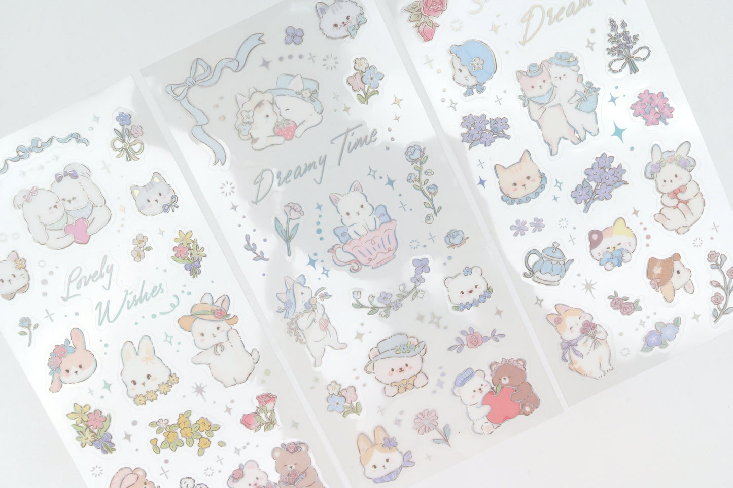 BGM Foil Stamping Iride Sticker Sheets - Fairytale Animals