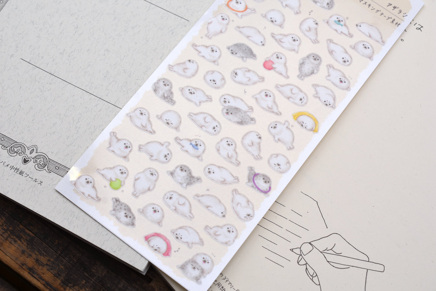 Chunky Animals Washi Stickers - Seals
