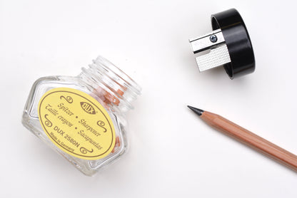 Dux Glass Inkwell Style Pencil Sharpener - Metal Insert