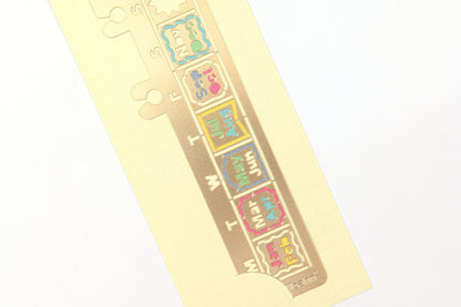Delfonics Rollbahn Calendar Drawing Template - Gold