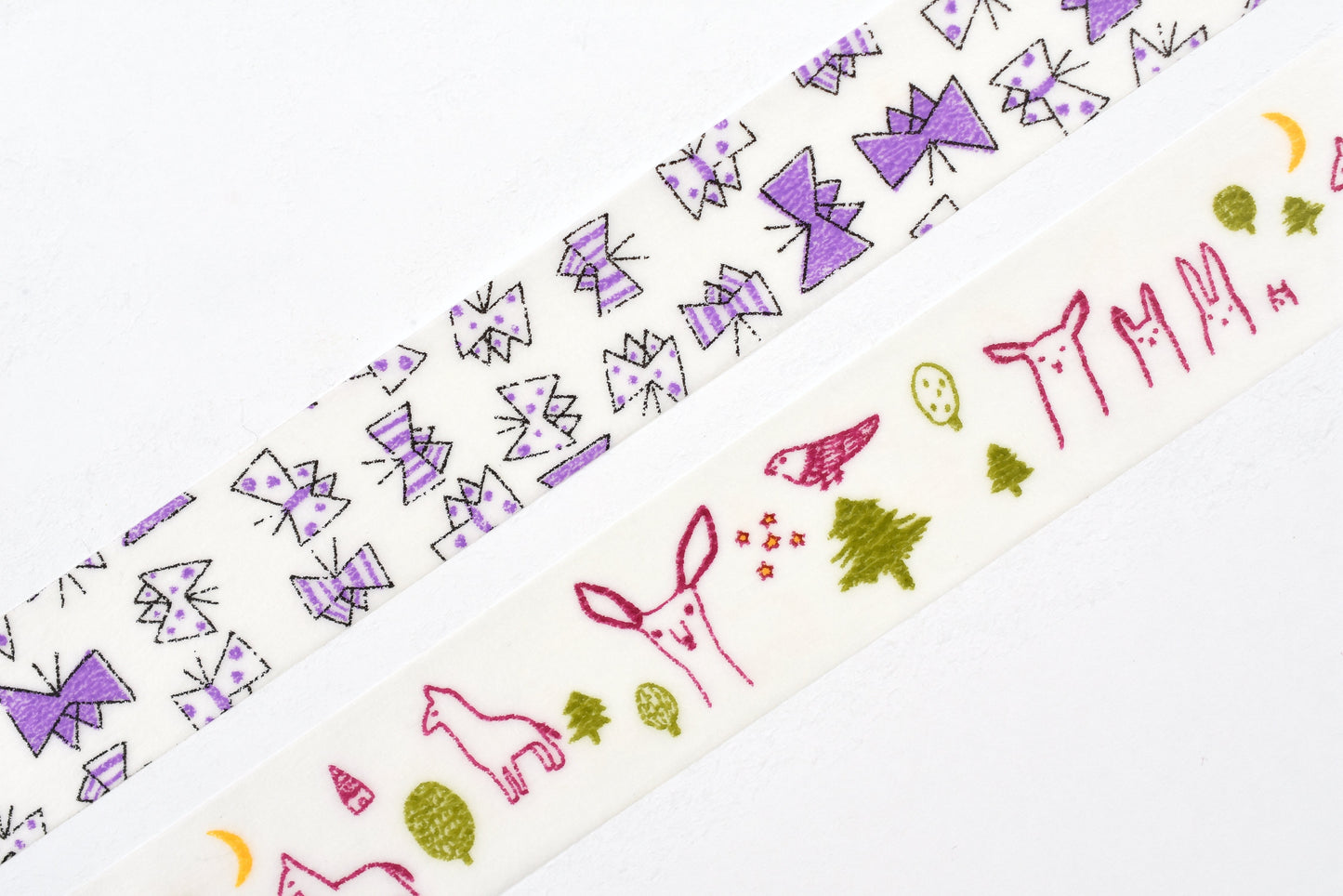 Classiky - Irago Tomomi Masking Tape - Forest and Butterfly - Set of 2