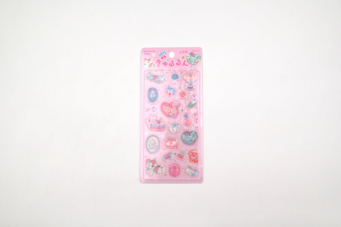 BGM 3D Sticker Sheet - Kyururun - Merci