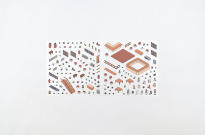 BGM Deco 2.5D Sticker - Diorama - Sushi Restaurant