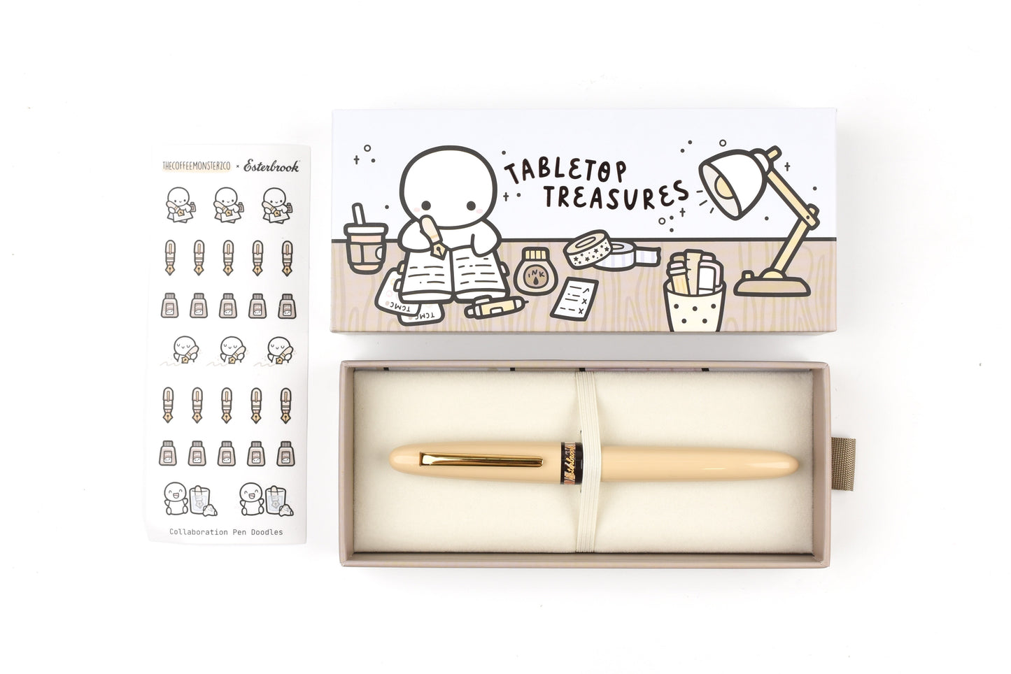 Esterbrook x TheCoffeeMonsterzCo Estie Fountain Pen - Gold Trim - Limited Edition