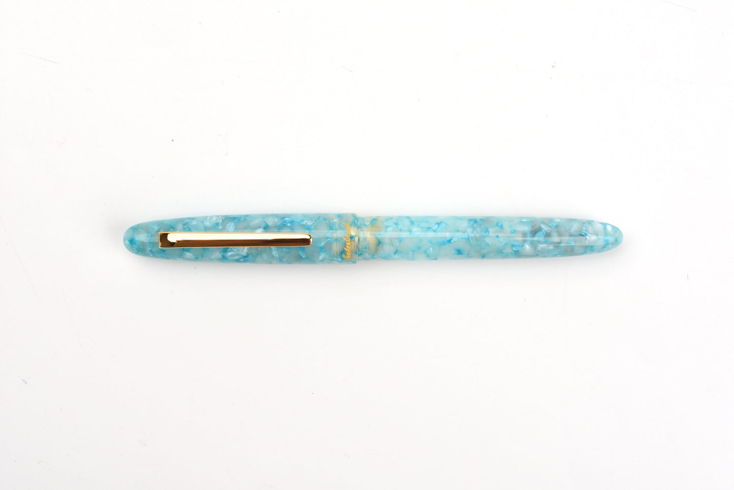 Esterbrook Estie Fountain Pen - Aqua Gold - Gold Trim - Limited Edition