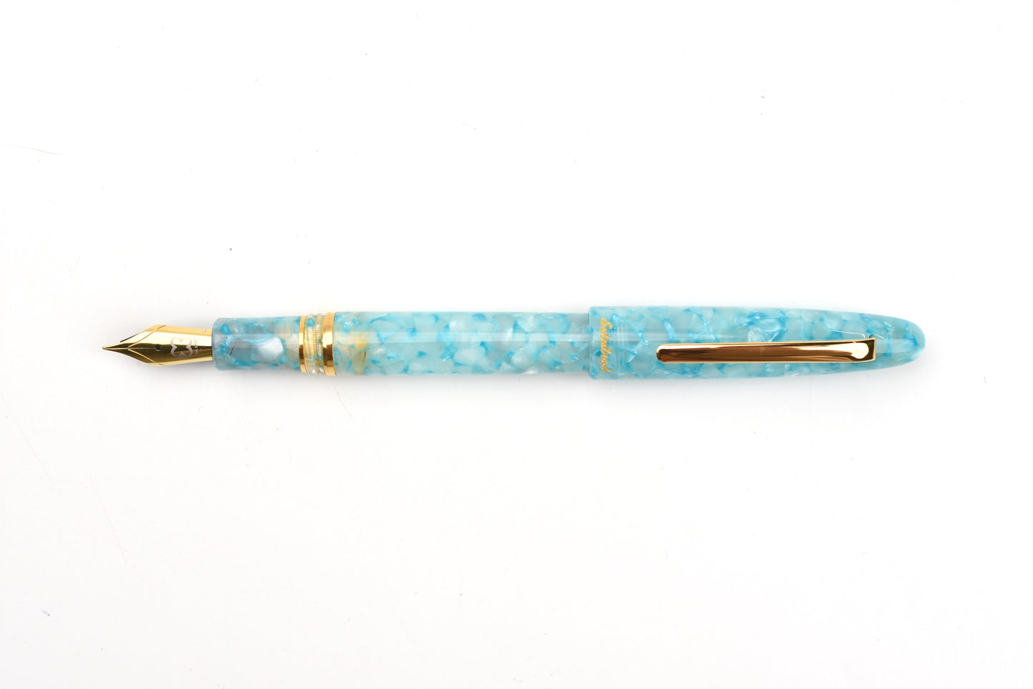 Esterbrook Estie Fountain Pen - Aqua Gold - Gold Trim - Limited Edition