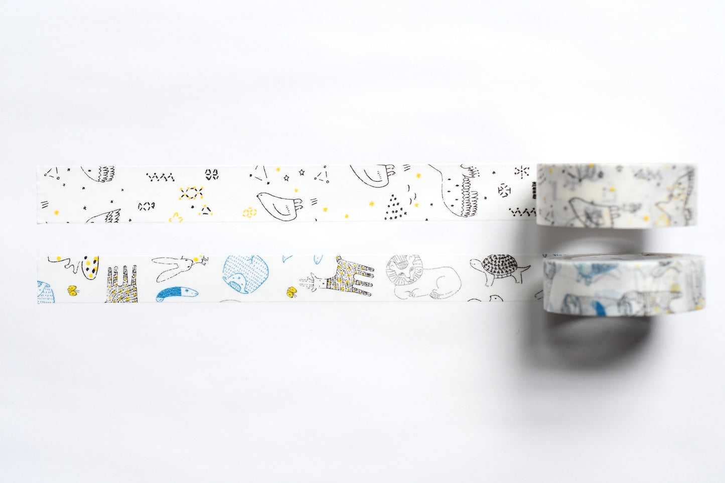Classiky - Irago Tomomi Masking Tape - Beasts and Starlit Sky - Set of 2