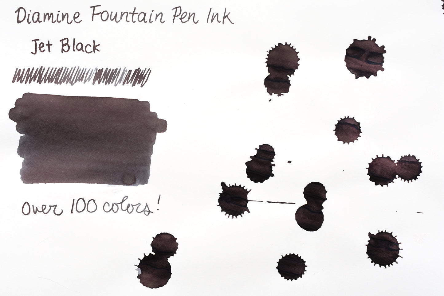 Diamine Fountain Pen Ink - Jet Black - 30mL