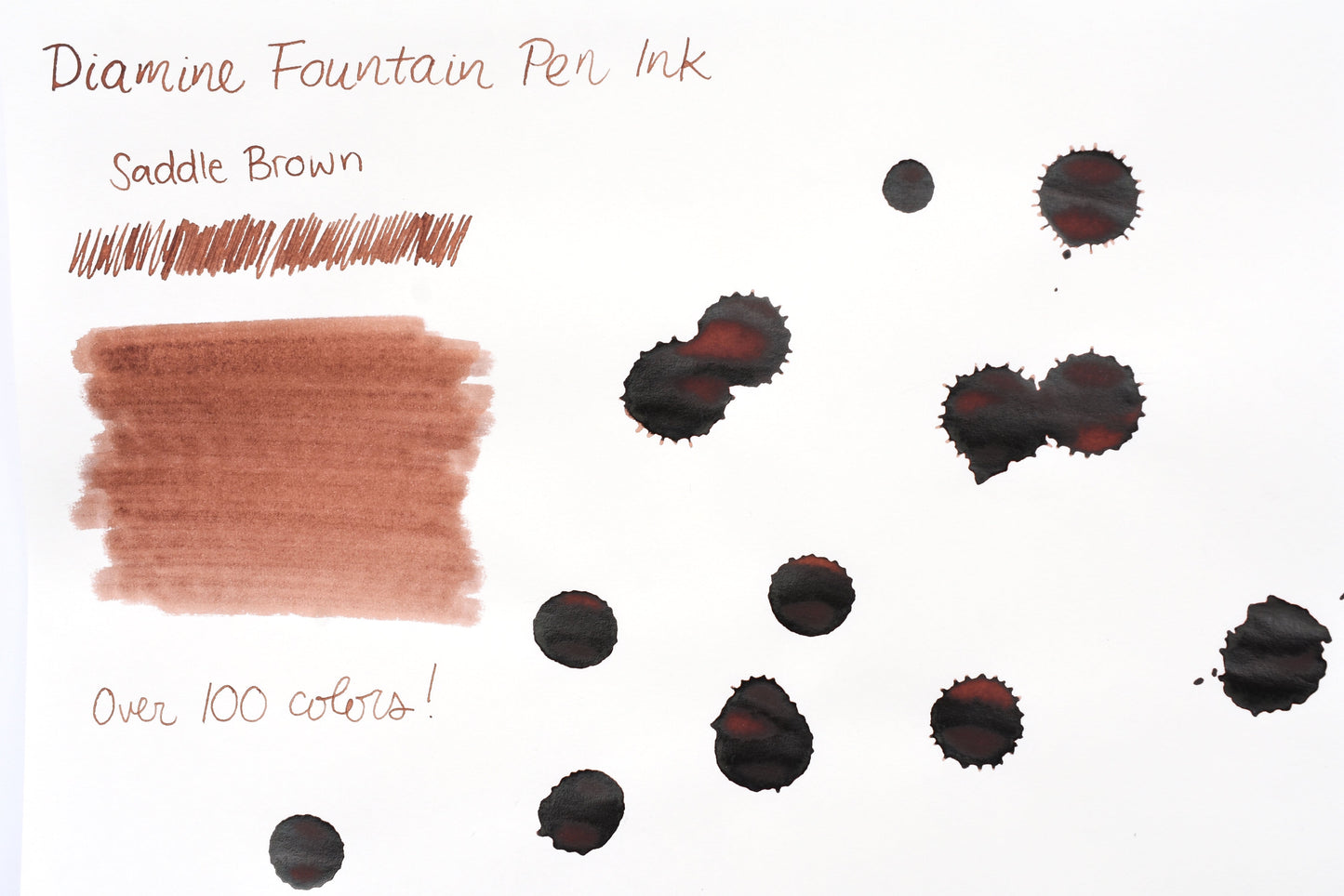 Diamine Fountain Pen Ink - Saddle Brown - 30mL