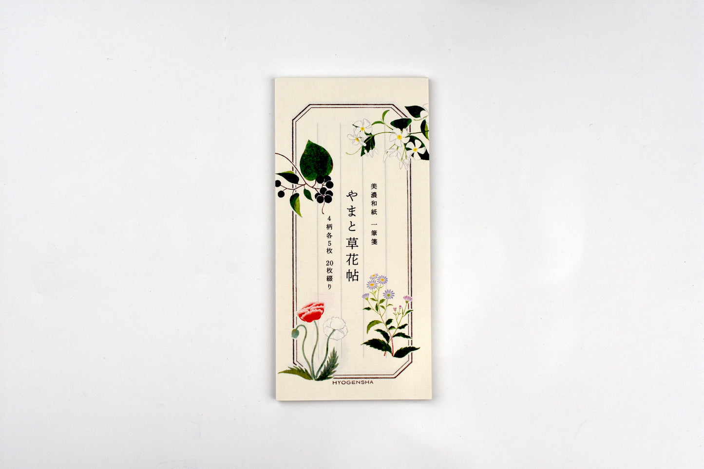 Cozyca - Shikanone - Notepad - Yamato Flower Book - Vertical Ruled