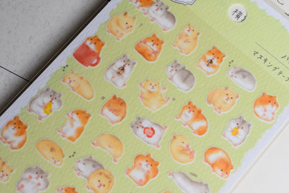 Chunky Animals Washi Stickers - Hamster