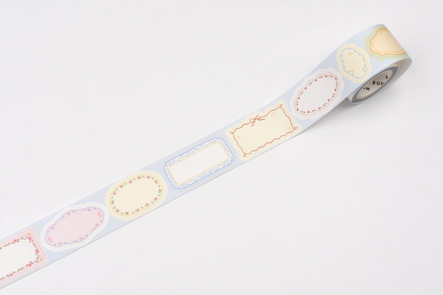 BGM Roll Sticker - Writable - Flower Frame