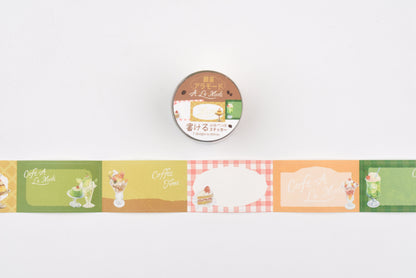 BGM Roll Sticker - Writable - Cafe A La Mode