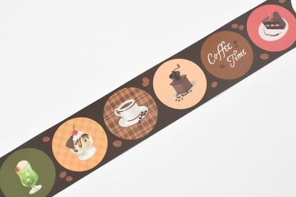 BGM Roll Sticker - Round - Cafe A La Mode