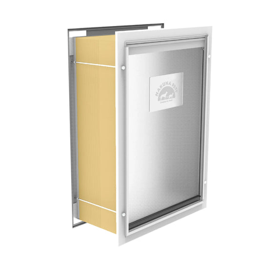 Hakuna Pets - Deluxe Aluminium Pet Door - Extra Wide Tunnel Kit