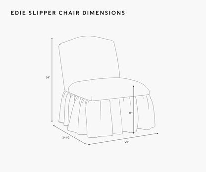 Edie Slipper Chair - Peacock
