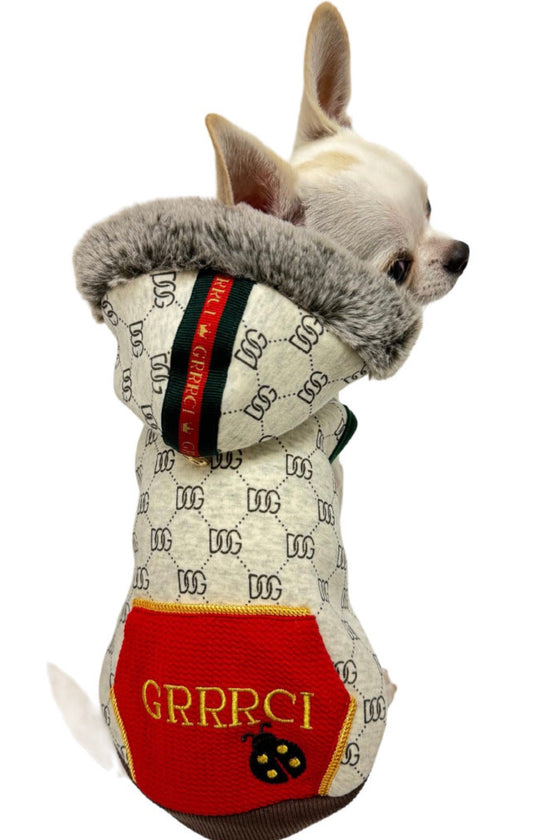 Grrrci Ladybug Pocket Hoodie - Red