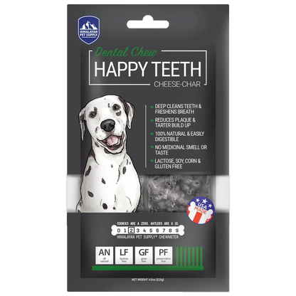 Himalayan Pet Cheese-Happy Teeth Char  Dental Chew