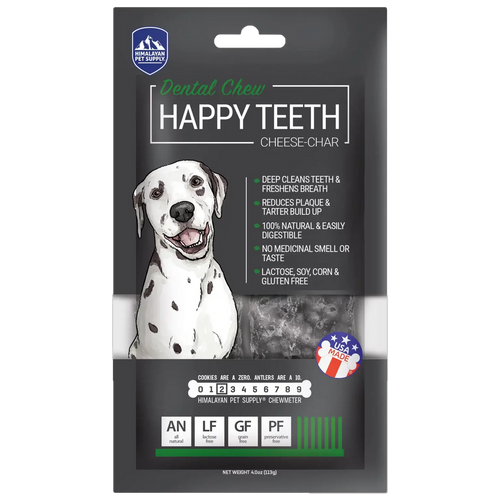 Himalayan Pet Cheese-Happy Teeth Char  Dental Chew