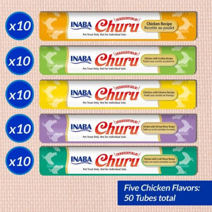 Inaba - Churu Chicken Variety BOX 700g (14g X 50 Tubes)