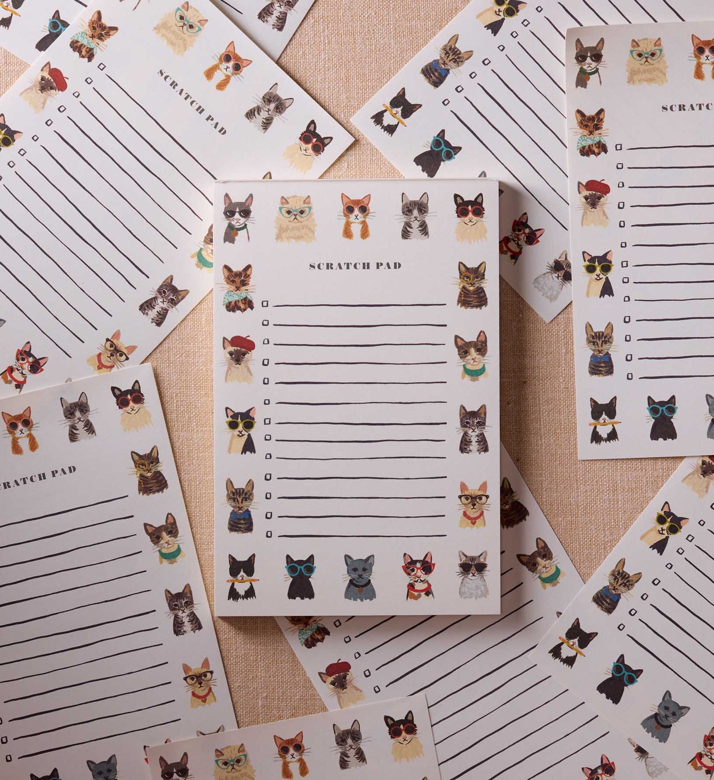 Checklist Notepad - Cool Cats