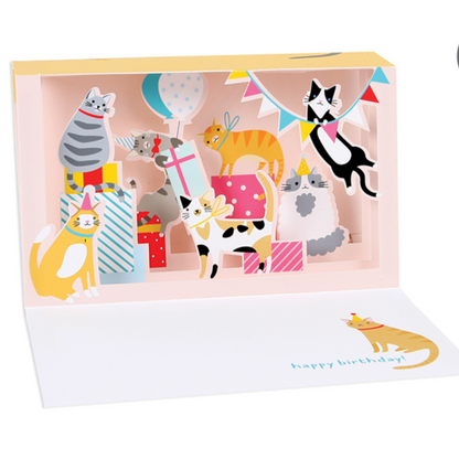 Cat Party :pop-out & light up -birthday