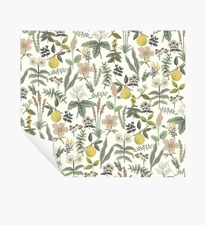 Herb Garden Peel & Stick Wallpaper - Cream