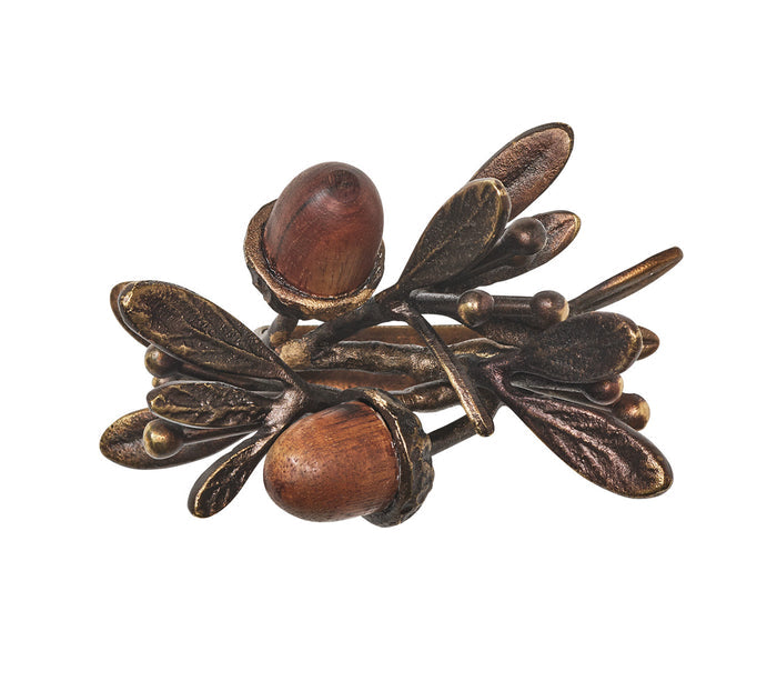Acorn Pine Napkin Rings, Set/4