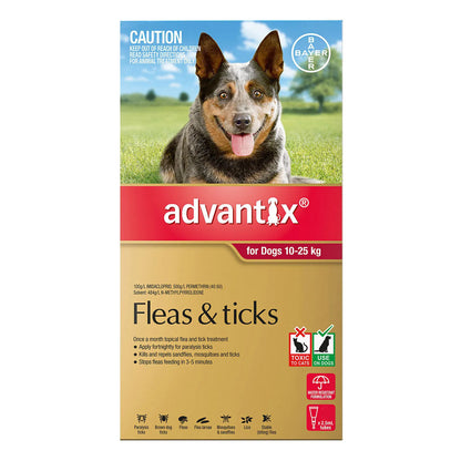 Advantix - For Large Dogs 10 To 25Kg (Red)