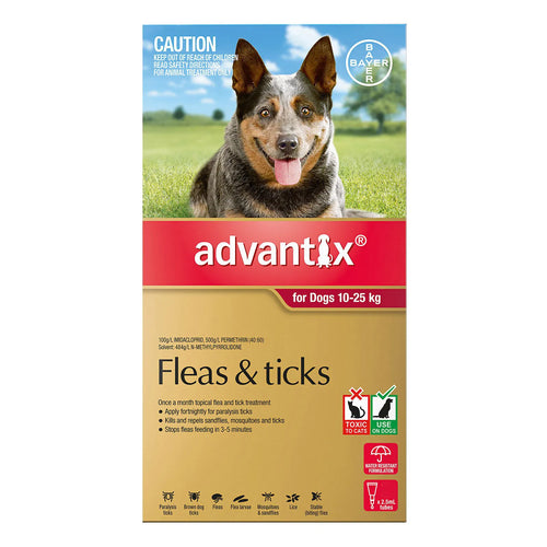 Advantix - For Large Dogs 10 To 25Kg (Red)