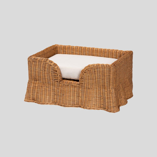 Anneliese Rattan Pet Bed by bali & pari — overall view