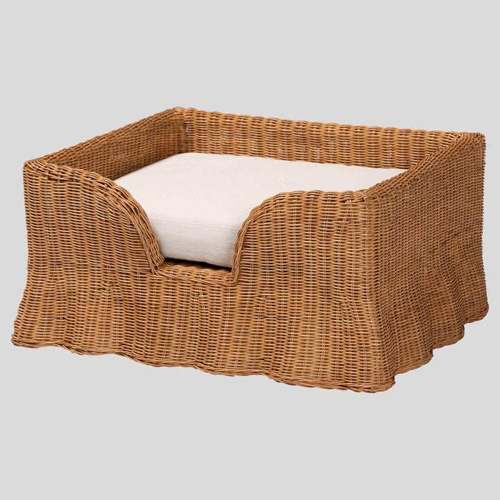 Anneliese Rattan Pet Bed by bali & pari — overall view