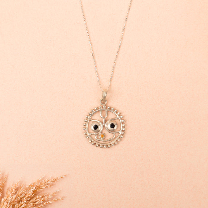 92.5 sterling silver Anvaya Jagannath Ji Auspicious Pendant, view 7