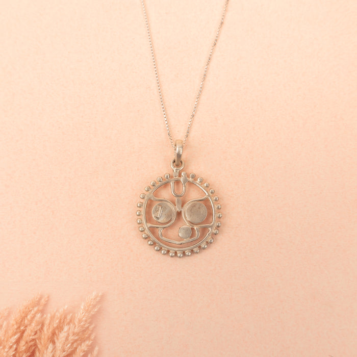 92.5 sterling silver Anvaya Jagannath Ji Auspicious Pendant, view 4